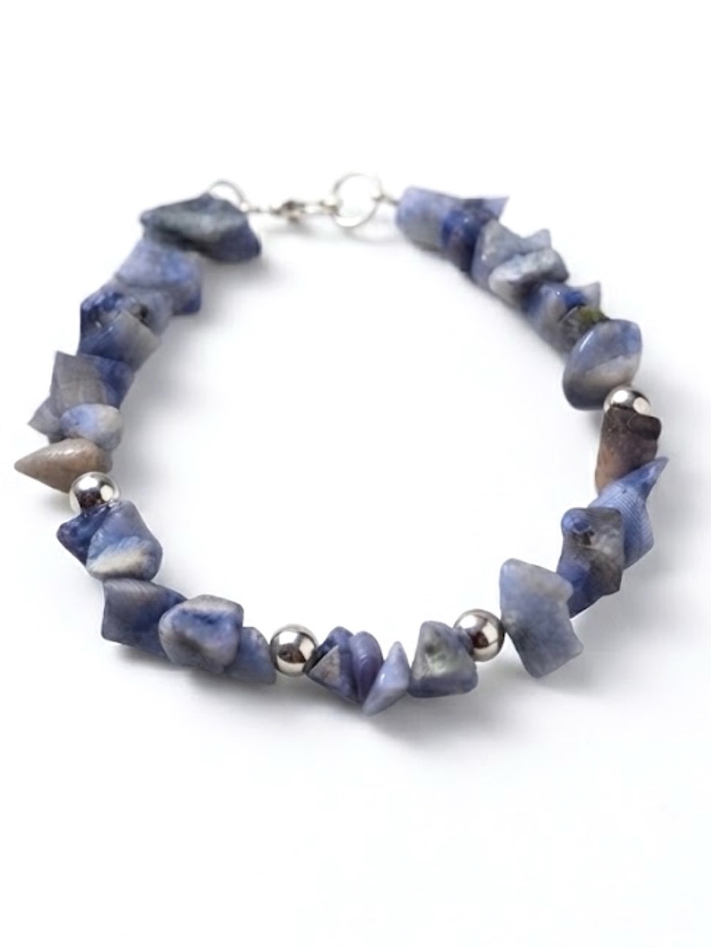 Natural Blue Aventurine Chip Stone Bracelet